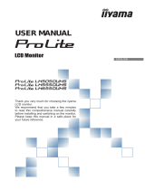 iiyama ProLite LH6550UHS User manual