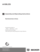 Becker a100/25 Assembly And Operating Instructions Manual