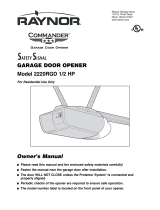Chamberlain 2220RGD 1/2 HP User manual