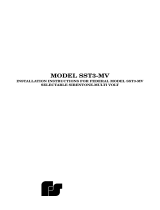 Federal Signal Corporation SST3-MV Installation Instructions Manual