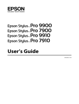 Epson Stylus Pro 9900 User manual