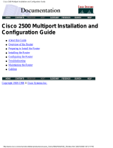 Cisco 2500 SERIES Installation And Configuration Manual