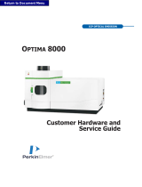 PerkinElmer OPTIMA 8000 Customer Hardware And Service Manual