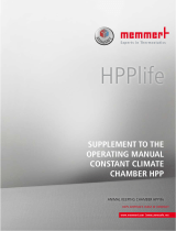 Memmert HPPlife Supplement To The Operating Instructions