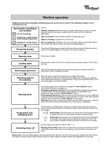 Whirlpool AWZ 250 Program Chart