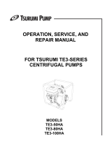 TSURUMI PUMP TE3 Series User guide