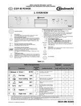 Bauknecht GSIP 60 POWER IN Program Chart