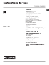 Hotpoint WMAO 743P UK User guide