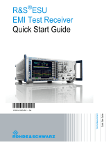 R&S esu Quick start guide