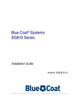 Blue Coat SG810 series Installation guide