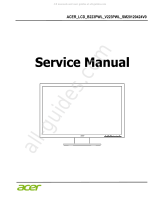 Acer V223PWL User manual