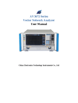 China Electronics Technology Instruments AV3672 Series User manual