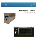 MPI Ultrasonic generator User manual