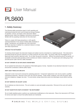 XP PLS600 Series User manual