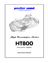 Peecker Sound HT800 High Tecnologies Series User manual