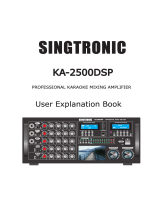 SINGTRONIC KA-2500DSP User Explanation Book