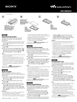 Sony CKH-NWS630 Operating instructions
