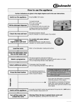 Bauknecht GMX 5984 W Program Chart