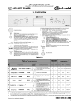 Bauknecht GSI 6627 POWER PT BK Program Chart