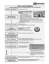 Bauknecht GSI 5990 BK Program Chart