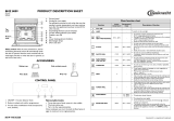 Bauknecht BMZ 8009 WS Program Chart