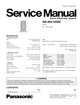 Panasonic SB-WA1000E User manual