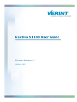 Verint Nextiva S1100 User manual