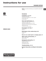 Hotpoint WDUD 9640P UK User guide