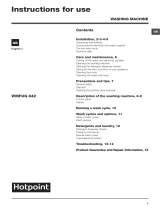 Hotpoint WMFUG 842P UK.M User guide