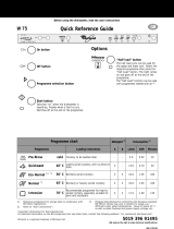 Whirlpool W 75 Program Chart