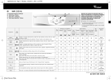 Whirlpool AWM 1200 NL Program Chart