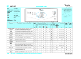 Whirlpool AWT 2079 Program Chart