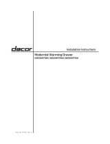 Dacor Modernist DWR30M977WIP Installation Instructions Manual