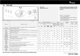 Whirlpool AWA 1000 Program Chart