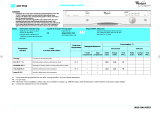 Whirlpool ADP 9518 BR Program Chart