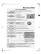 KitchenAid KDFX 6020 Program Chart