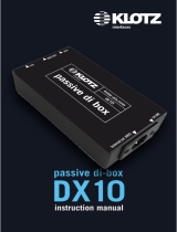 Klotz DX10 User manual