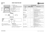 Bauknecht BMZH 5901 SW Program Chart