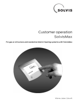 Solvis SolvisMax SolvisControl Customer Operation