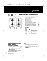 Bauknecht FGZ 5402 IN Program Chart