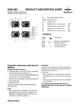 IKEA HOB 463/B/01 Program Chart