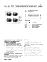 IKEA HOB 483/B Program Chart