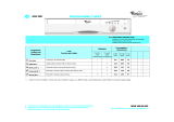 Whirlpool ADG 995 WH Program Chart