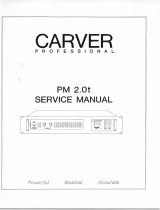 Carver Professional PM 2.0t User manual