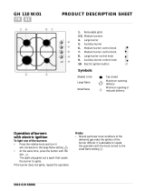 IKEA GH 110 W/01 Program Chart