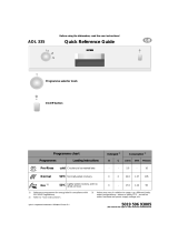 Ignis ADL 335 AV Program Chart