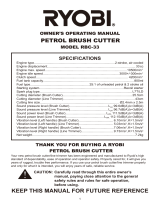 Ryobi RBC-33 Owner's Operating Manual