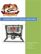 Leader Maple Cream Machine User manual