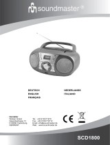 Soundmaster SCD1800 User manual