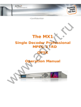 A.D.I. Video Technologies MX1 Operating instructions